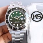 KS Factory Replica Rolex Sea Dweller 43mm Stainless Steel Case Green Dial 2836 Automatic Watch